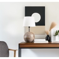 Lampa stołowa z drewna mango – naturalny styl boho