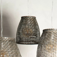 Klosz boho z trawy morskiej – naturalny abażur do lamp E27