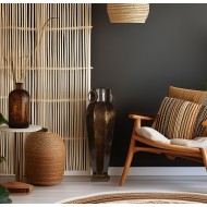 Duży metalowy wazon podłogowy w stylu loft – rdzawa elegancja