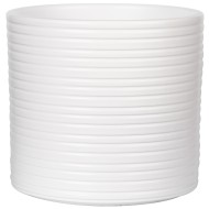 Biała doniczka ceramiczna – matowa i stylowa dekoracja do wnętrz