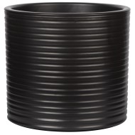 Czarna doniczka ceramiczna – matowa osłonka do nowoczesnych wnętrz