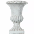 Wazon biały antyczny 30 cm, dekoracyjny na kwiaty, styl klasyczny, elegancki