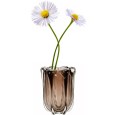 Wazon szklany brązowy 20 cm, ręcznie dmuchany, nowoczesny design, elegancka dekoracja