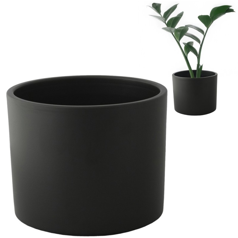 Donica Maria ceramika czarny mat |  Wysyłka w 24h!