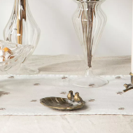 Złota podstawka dekoracyjna z ptakami, metalowa miseczka na drobiazgi, elegancki dodatek