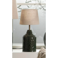 Abażur Klosz lniany beżowy, stożkowy, regulowane mocowanie, kompatybilny z E27 i E14