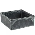 Doniczka na bonsai 15x15 cm, imitacja kamienia, z recyklingu
