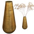 Wazon podłogowy złoty 48 cm | Metalowy wazon na gałęzie i bukiety, elegancki prezent