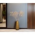 Wazon podłogowy złoty 48 cm | Metalowy wazon na gałęzie i bukiety, elegancki prezent