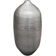 Wazon podłogowy srebrny 48 cm | Metalowy wazon na gałęzie i dekoracje, elegancki prezent