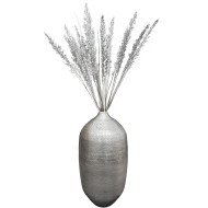 Wazon podłogowy srebrny 48 cm | Metalowy wazon na gałęzie i dekoracje, elegancki prezent