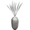 Wazon podłogowy srebrny 48 cm | Metalowy wazon na gałęzie i dekoracje, elegancki prezent