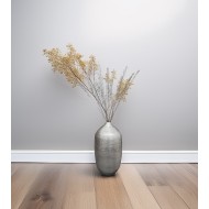 Wazon podłogowy srebrny 48 cm | Metalowy wazon na gałęzie i dekoracje, elegancki prezent
