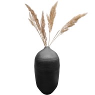 Wazon podłogowy czarny 48 cm | Metalowy wazon na gałęzie i dekoracje, elegancki prezent