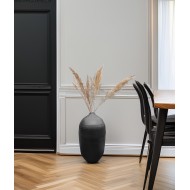 Wazon podłogowy czarny 48 cm | Metalowy wazon na gałęzie i dekoracje, elegancki prezent