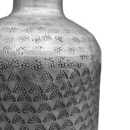 Wazon podłogowy srebrny 54 cm | Metalowy wazon butelka na gałęzie i dekoracje