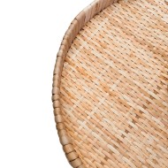 Patera boho rattanowa dwupoziomowa | Naturalny dodatek na stół