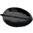 Talerzyk Liść Ceramiczny Czarny | Stylowy Dodatek do Wnętrza