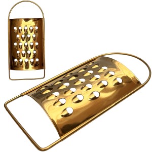 Mini tarka złota ze stali nierdzewnej – Elegancki dodatek do kuchni, idealna do czosnku i przypraw