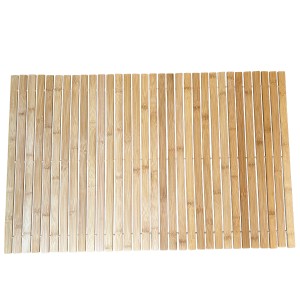 Naturalna bambusowa mata łazienkowa duża 80x50 cm – Antypoślizgowa, elegancka i trwała