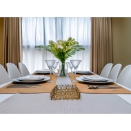 Serwetnik Boho z trawy morskiej i metalowym stelażem – Naturalny dodatek do wnętrz