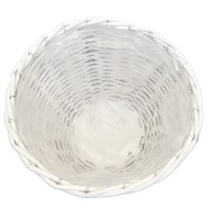 Doniczka bambusowa biała na nóżkach duża 56 cm