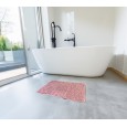 Różowy dywanik łazienkowy z antypoślizgiem 70x45 cm