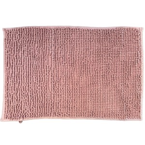 Różowy dywanik łazienkowy z antypoślizgiem 70x45 cm