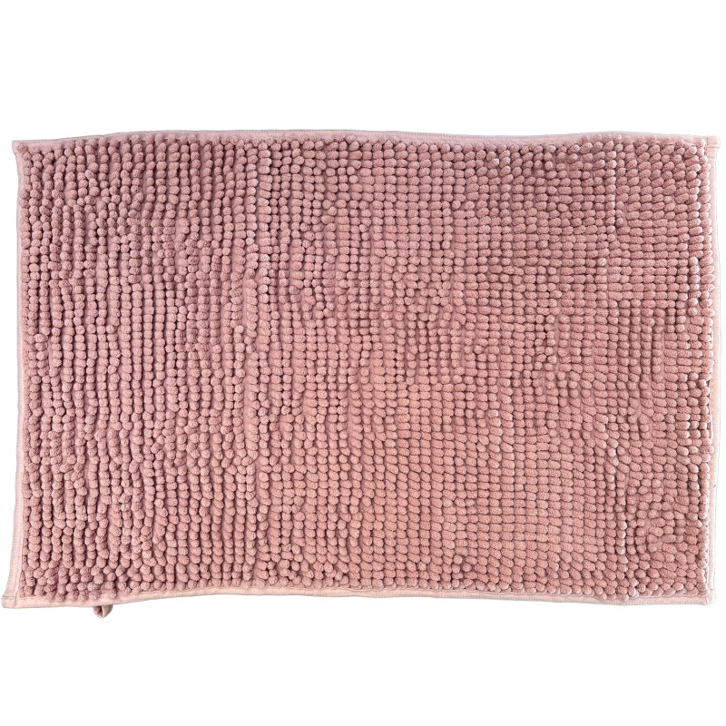 Różowy dywanik łazienkowy z antypoślizgiem 70x45 cm