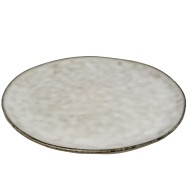 Talerz obiadowy szary ceramiczny 28 cm – elegancja na stole | Skandi