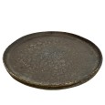 Talerz obiadowy brązowo-grafitowy 27 cm – styl i funkcjonalność | Skandi