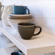 Kubek ceramiczny 470 ml brązowy – elegancki i pojemny | Skandi