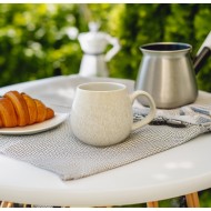 Kubek ceramiczny beżowy 330 ml – stylowy i funkcjonalny | Skandi.pl