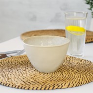 Miska obiadowa beżowa ceramiczna 800 ml – styl i funkcjonalność | Skandi