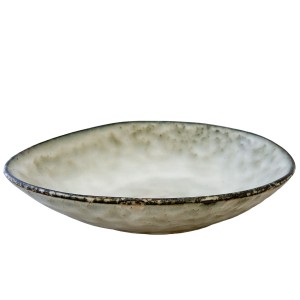 Szary półmisek ceramiczny 24,5 × 18 cm – elegancki, wysokiej jakości, do serwowania dań