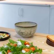 Szara miska obiadowa 750 ml – duża, ceramiczna, elegancka