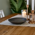 Półmisek ceramiczny 24,5 × 18 cm – brązowo-grafitowy, stylowy i funkcjonalny