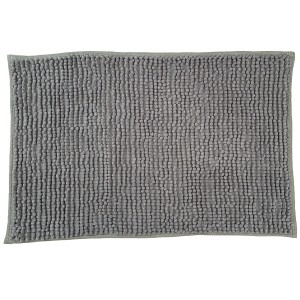 Szary dywanik łazienkowy z antypoślizgiem 70x45 cm