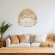 Lampa wisząca bambusowa BOHO ⌀36 cm – naturalna dekoracja do wnętrz