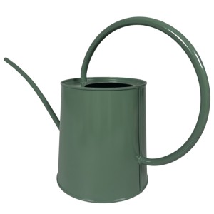 Metalowa konewka z długą wylewką – zielony morski, stylowa i praktyczna