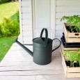 Duża konewka ogrodowa 10L zielona matowa – metalowa z końcówką rozpryskującą
