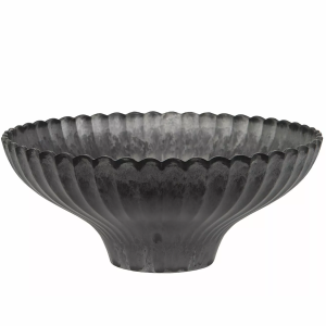 Misa dekoracyjna plastikowa szara z efektem kamienia 24,5 cm