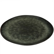 Talerz obiadowy zielony 28 cm – elegancka ceramika | Skandi.pl