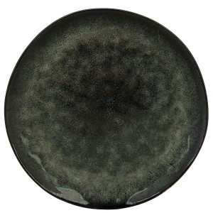 Talerz obiadowy zielony 28 cm – elegancka ceramika | Skandi.pl