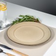 Talerz obiadowy beżowy 27 cm – elegancka ceramika | Skandi.pl
