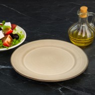Talerz obiadowy beżowy 27 cm – elegancka ceramika | Skandi.pl