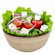 Beżowa misa ceramiczna 21 cm 1,5L na sałatki i owoce