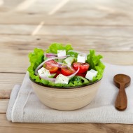 Beżowa misa ceramiczna 21 cm 1,5L na sałatki i owoce