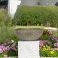 Misa ogrodowa beżowa z imitacją piaskowca 25 cm do poidełka lub dekoracji