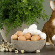 Misa ogrodowa beżowa z imitacją piaskowca 25 cm do poidełka lub dekoracji